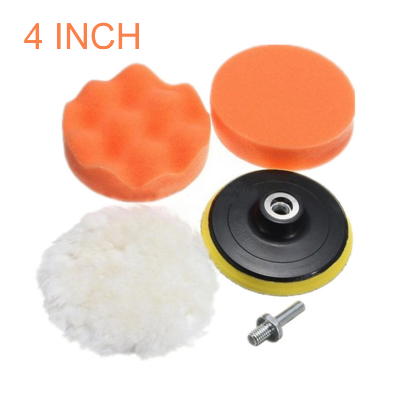 4pcs 4'' Car Polish Buffer Pad - Polish Pad Set Buffer 评论和价格