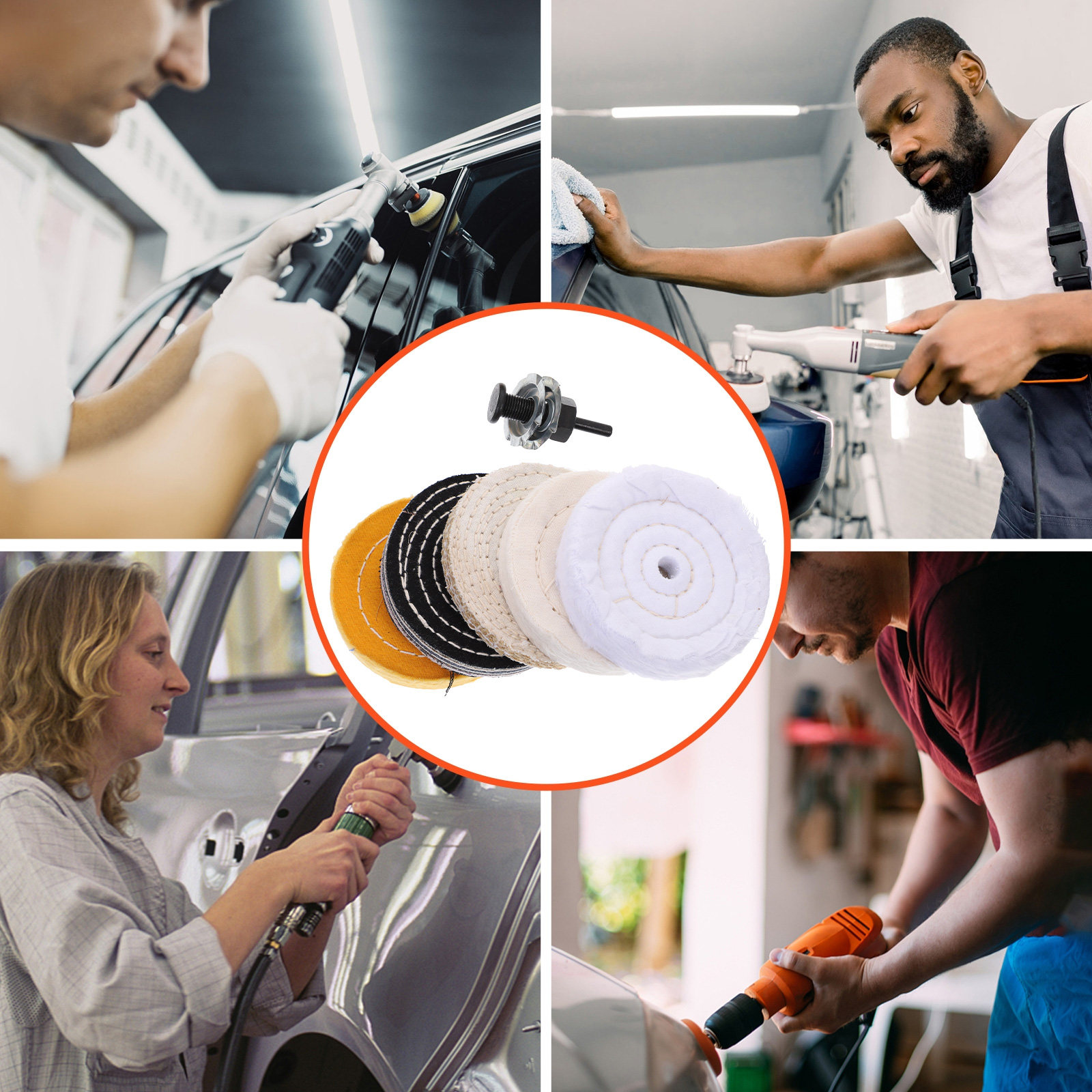 1Set Polishing Wheel Set for D - Polish Pad Set Buffer 评论和价格